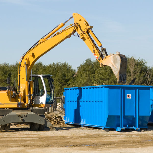 are there any restrictions on where a residential dumpster can be placed in Page County Iowa